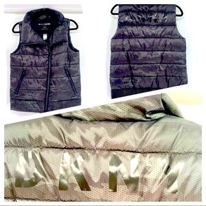 DKNY sport Premium Down Black/Green Vest size S
